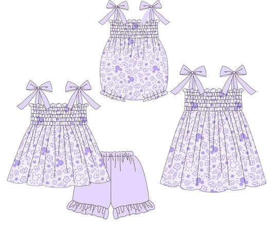 Purple Floral and Mouse Collection - ETA late April