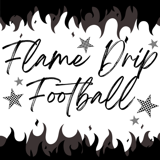Flame Drip Football - WS