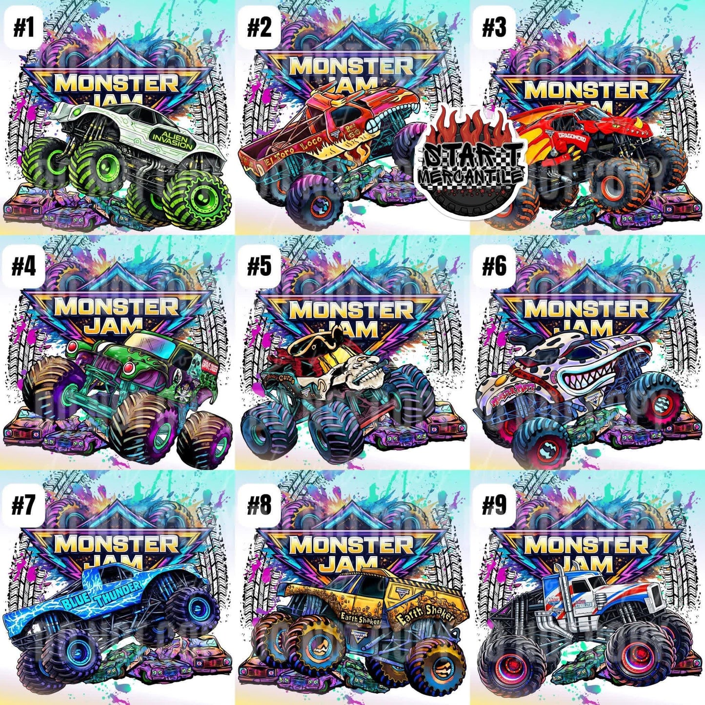 Monster Jam Custom Tees