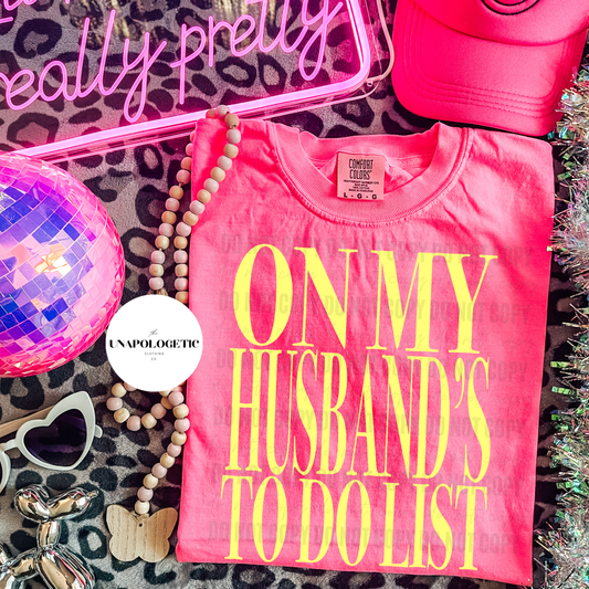 On My Husband’s To Do List - WS