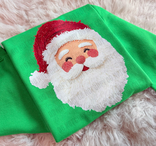 Cute Santa (Faux Yarn) - WS