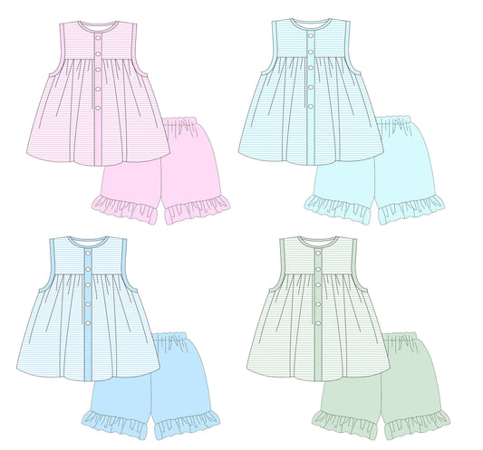 Striped Girl Short Sets - ETA early March