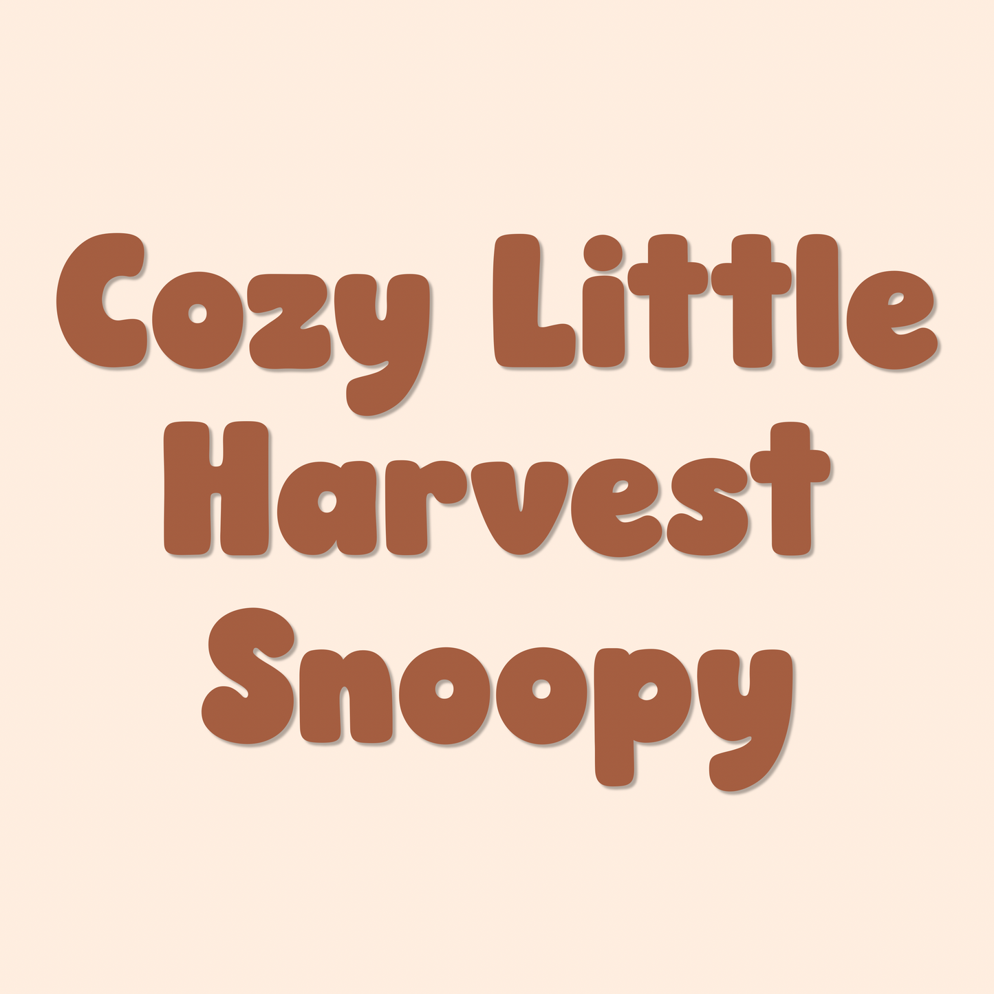 SNOOPY | COZY LITTLE HARVEST