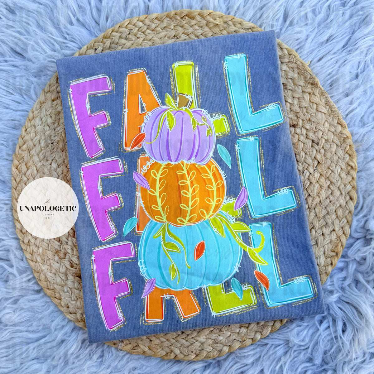 Stacked Fall Pumpkins - WS