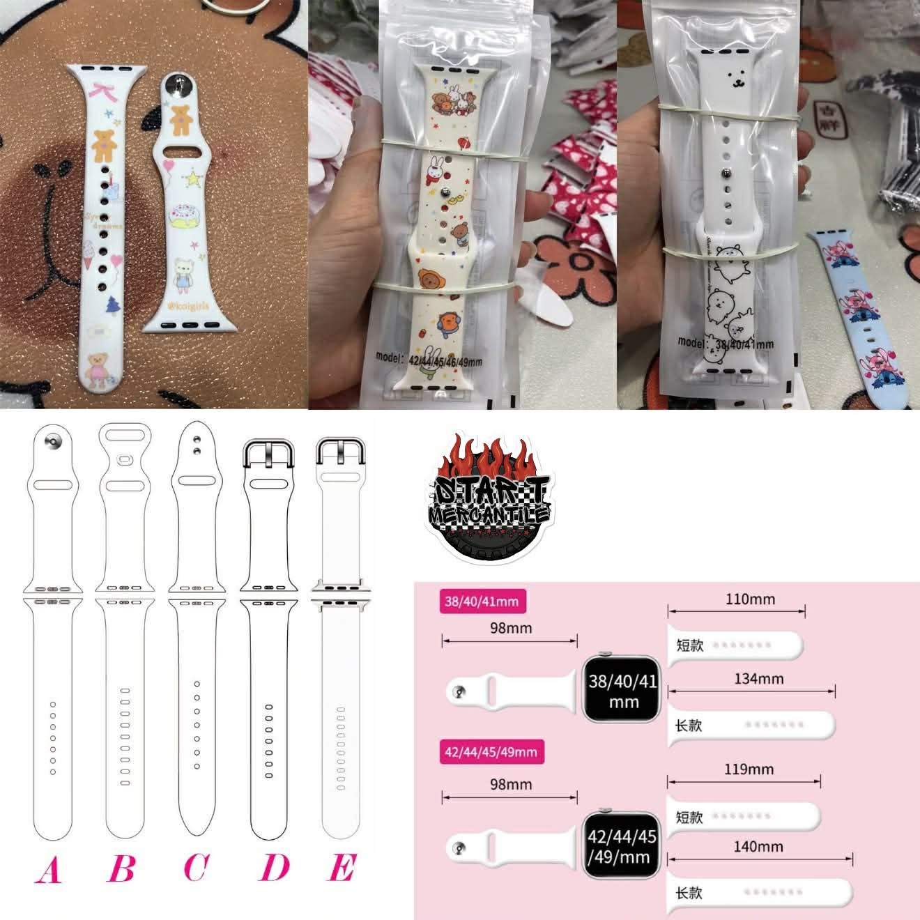 Custom Printed Apple Watch Bands