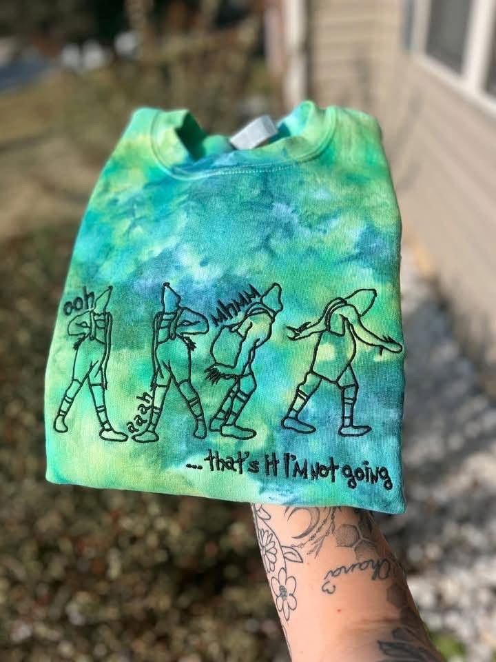 I’m Not Going- Embroidery