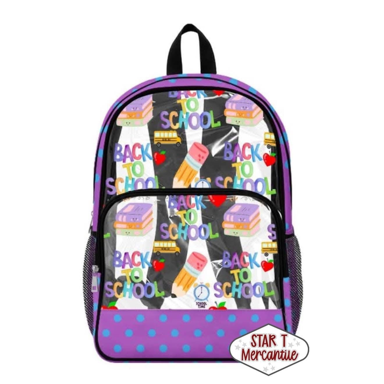 Custom PVC Clear Backpacks