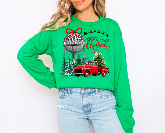 Custom Water Tower Small Town Christmas - WS