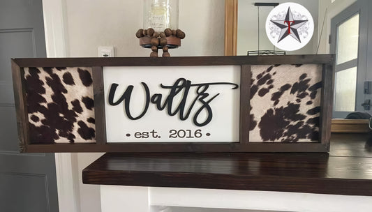 Cowhide Sign