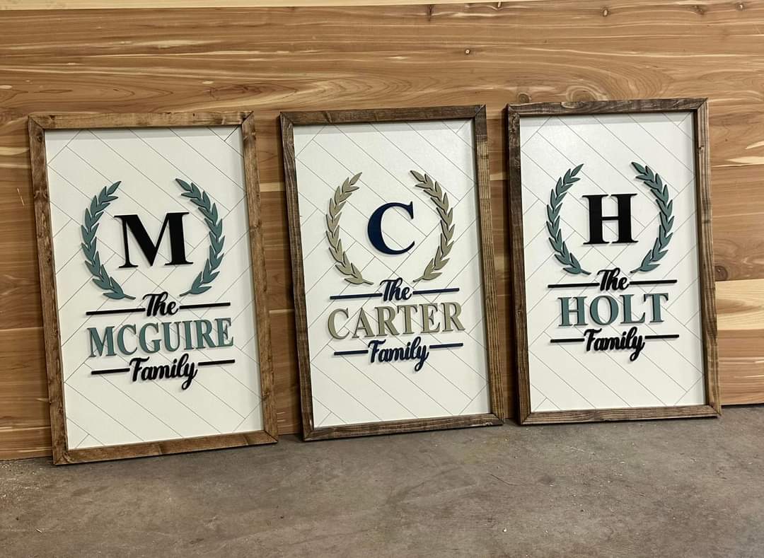 Family Name Plaque