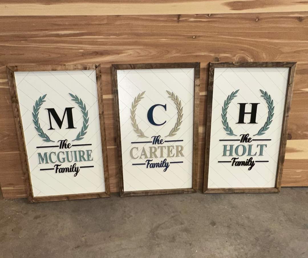 Family Name Plaque