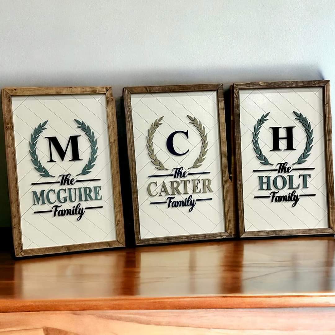 Family Name Plaque