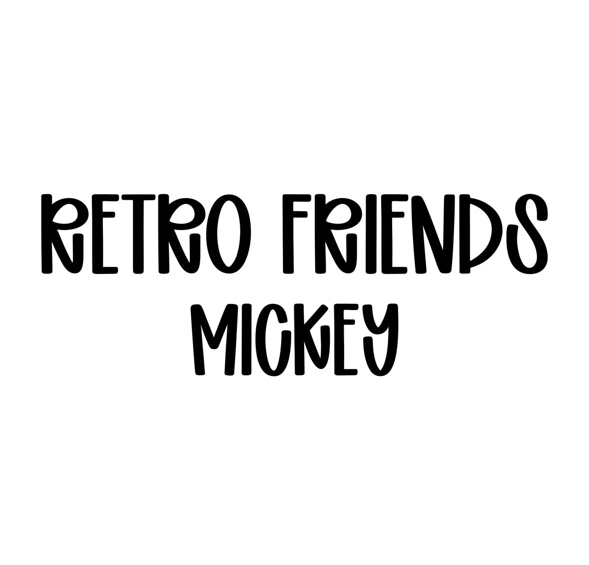 MICKEY | RETRO FRIENDS