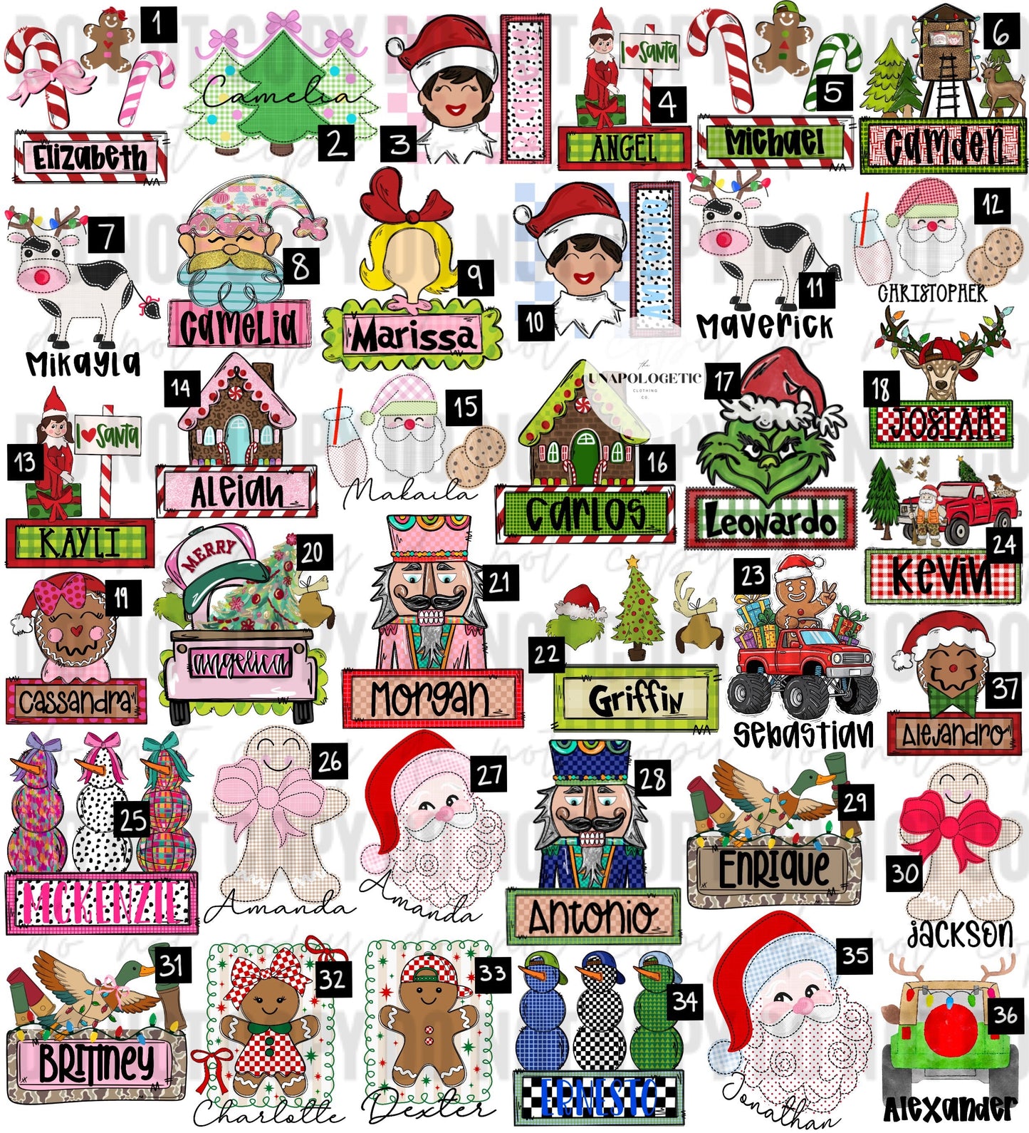 Custom Children Christmas- Toddler/Youth WS