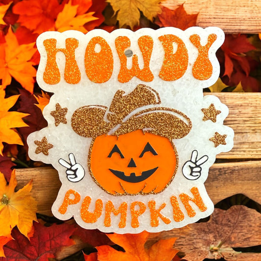 Howdy Pumpkin Freshie