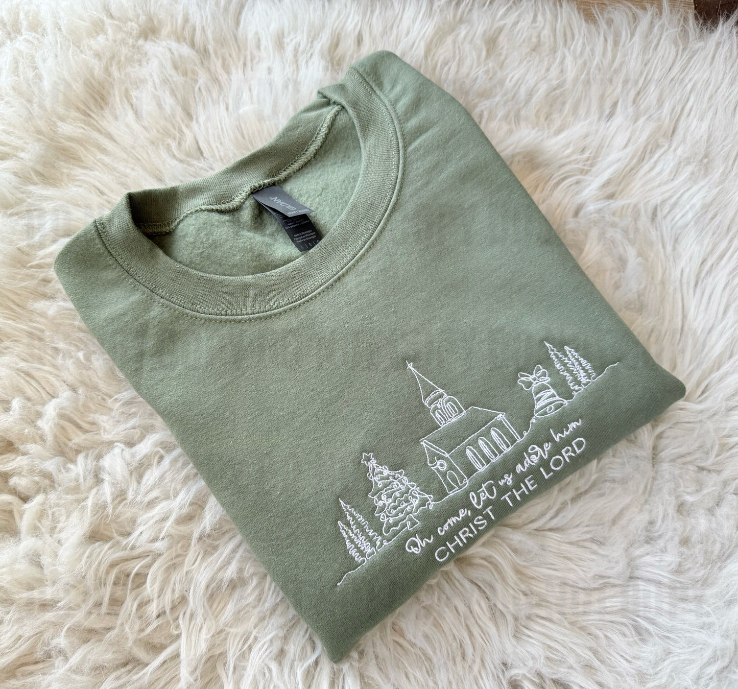 Doodle Oh Come, Let Us Adore Him (Embroidered) - WS