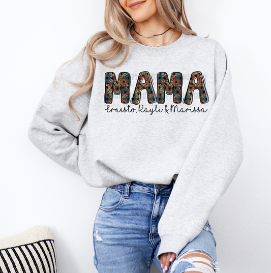 Dark Floral Cheetah Mama/Nana/Gigi/Etc Custom - WS