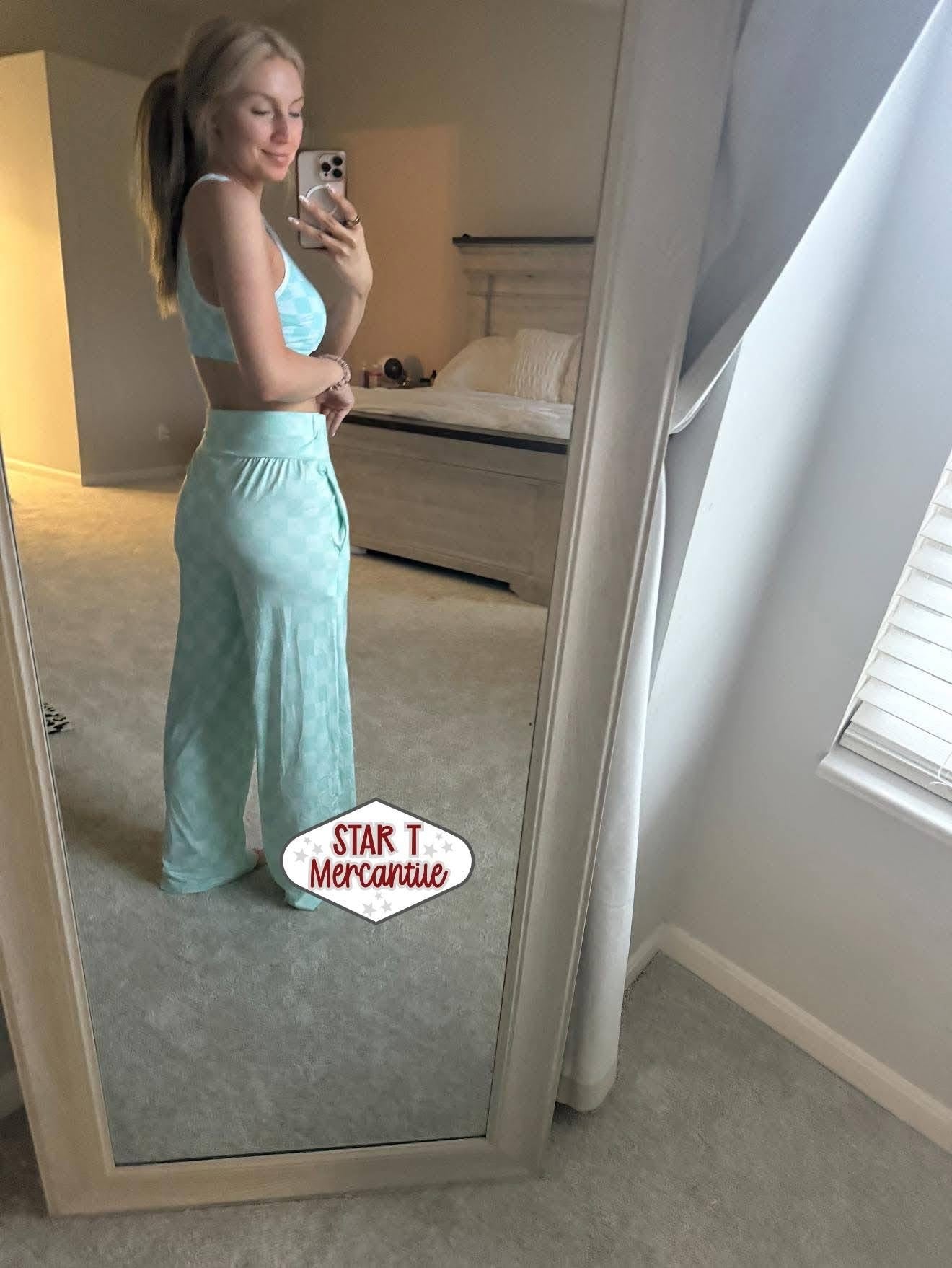 Wide-Leg Lounge Pants