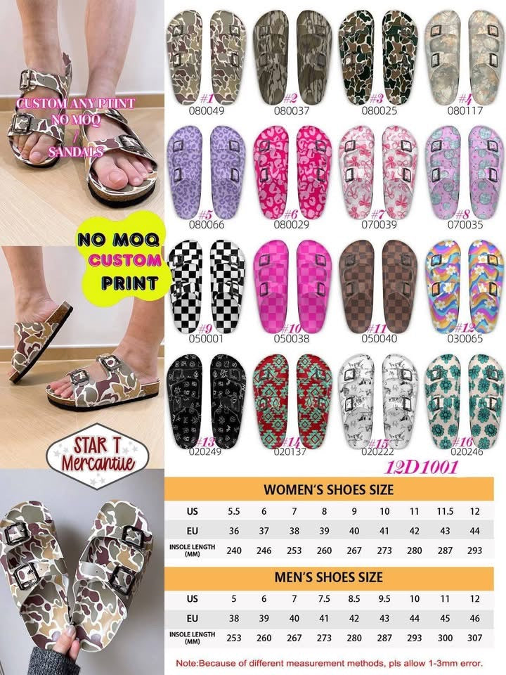 Custom Buckle Strap Sandals
