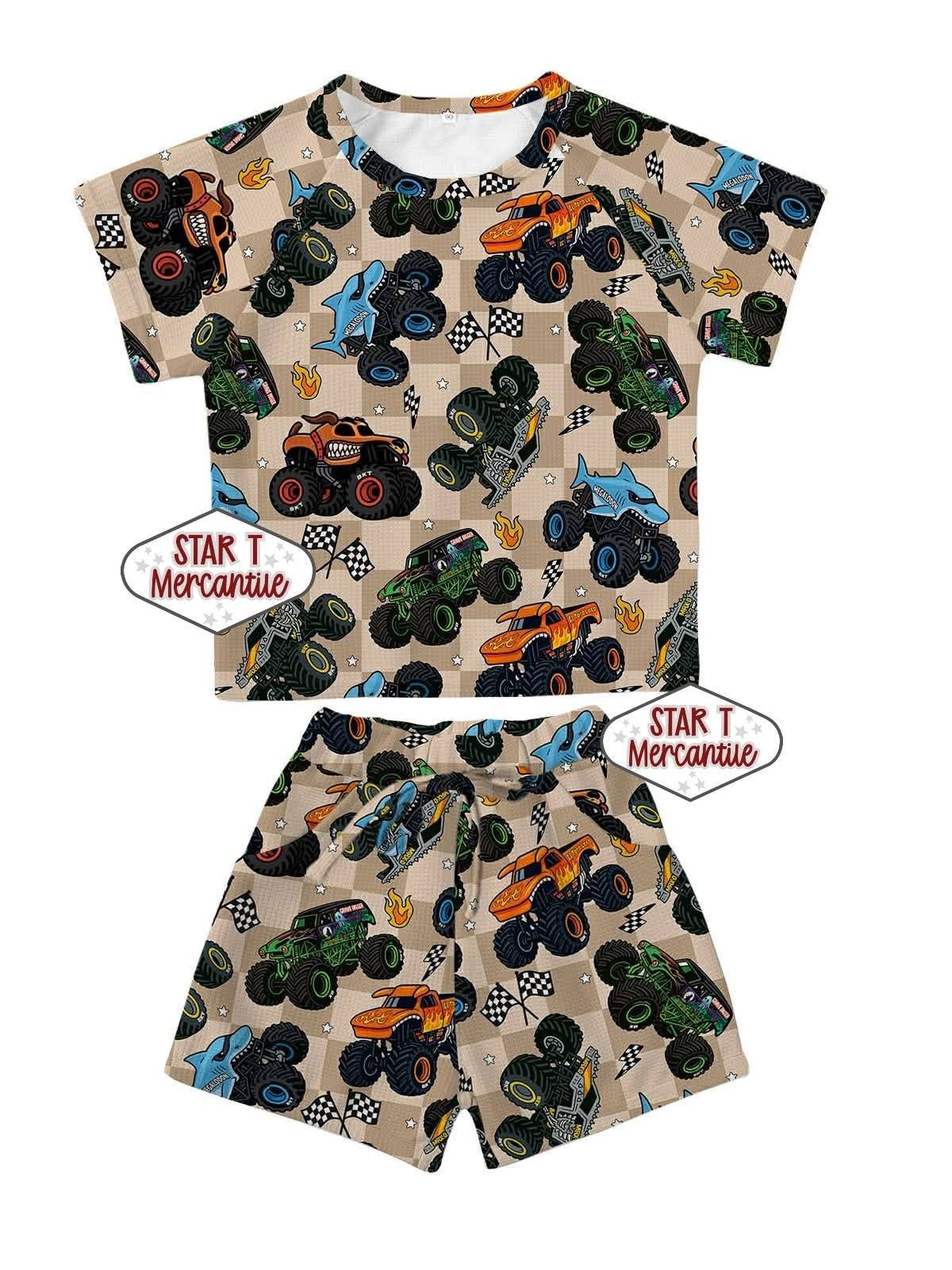 Custom Short Sleeve Waffle Sets
