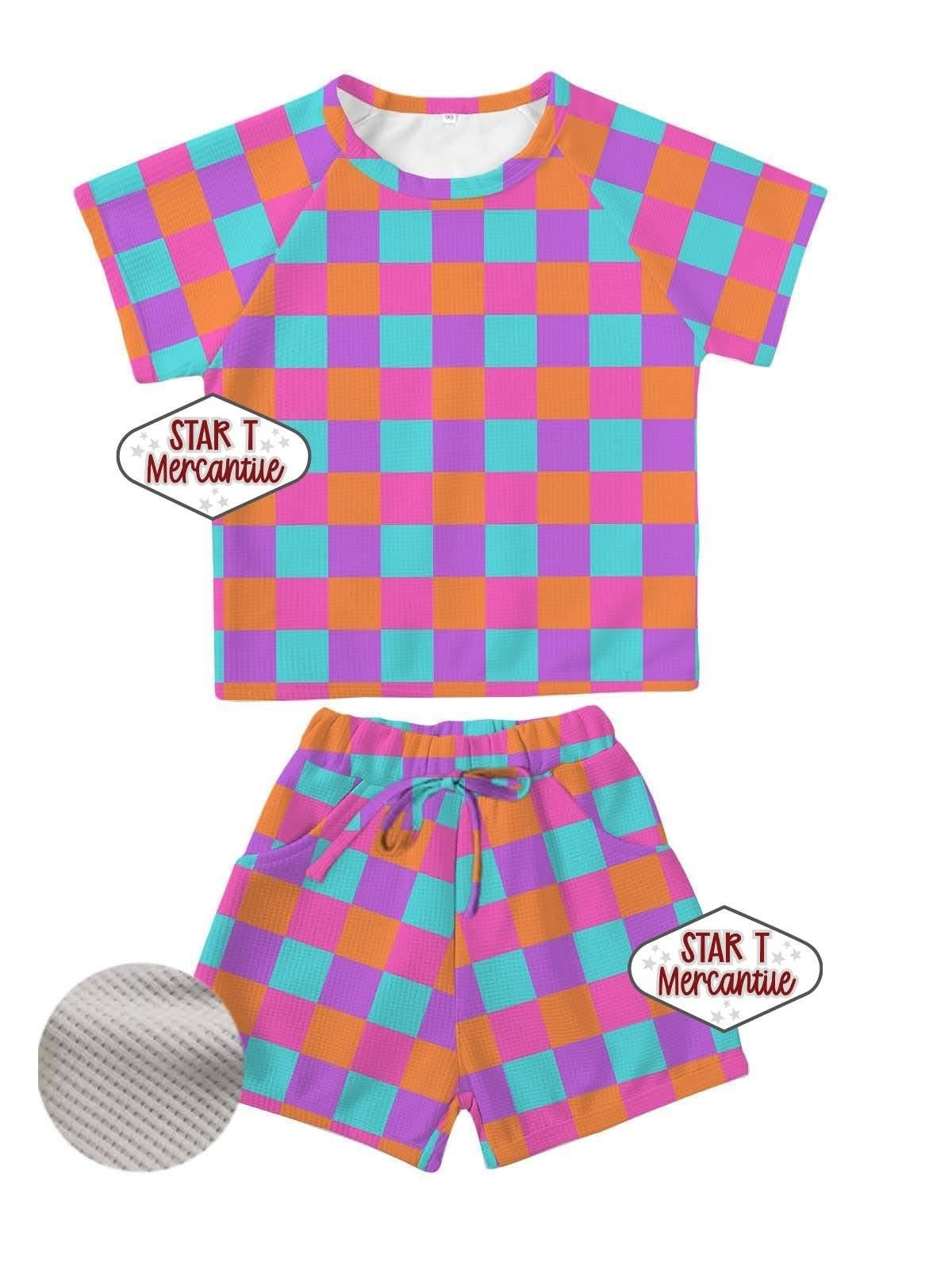 Custom Short Sleeve Waffle Sets