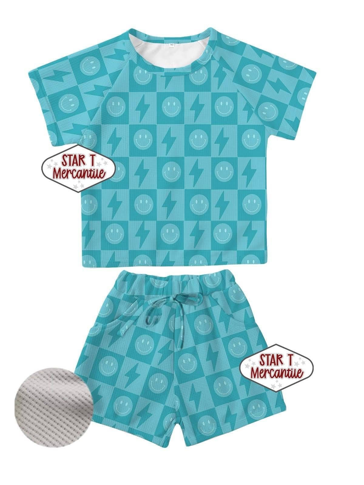 Custom Short Sleeve Waffle Sets