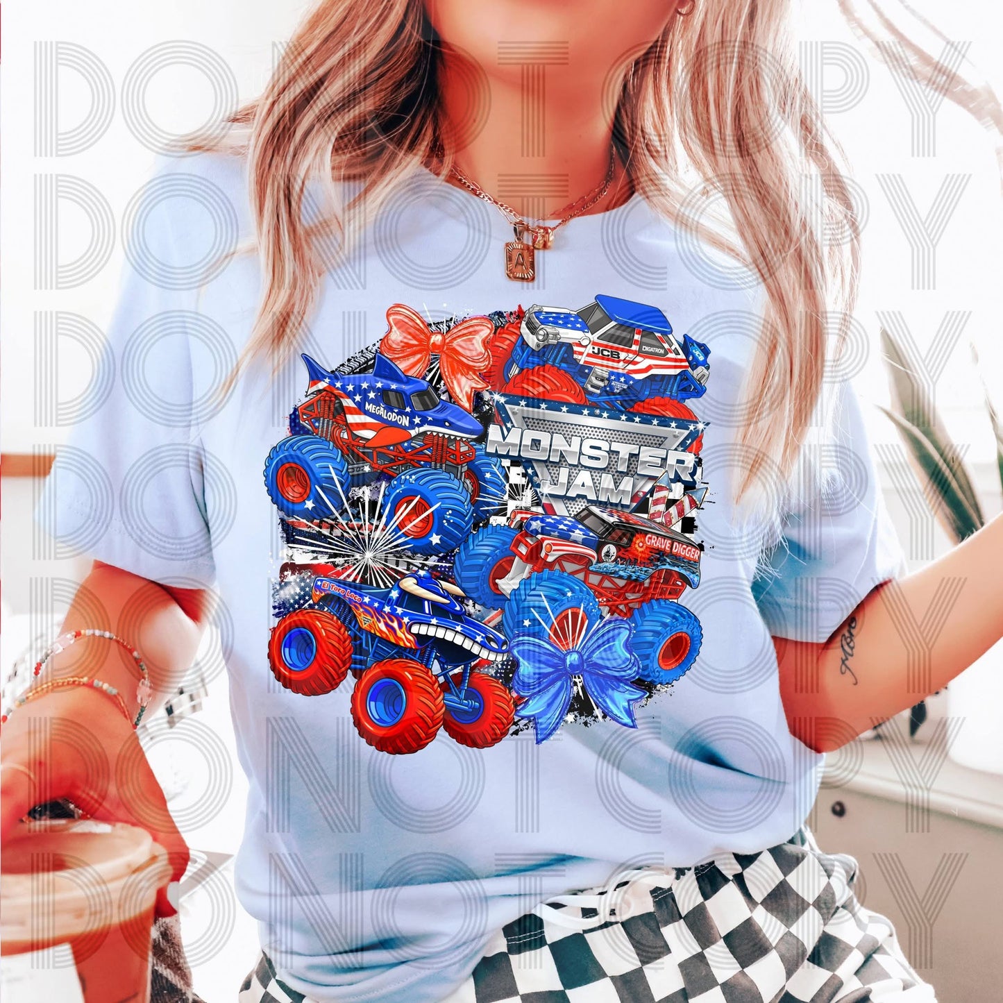 Exclusive Stars & Stripes Monster Jam - ADULT