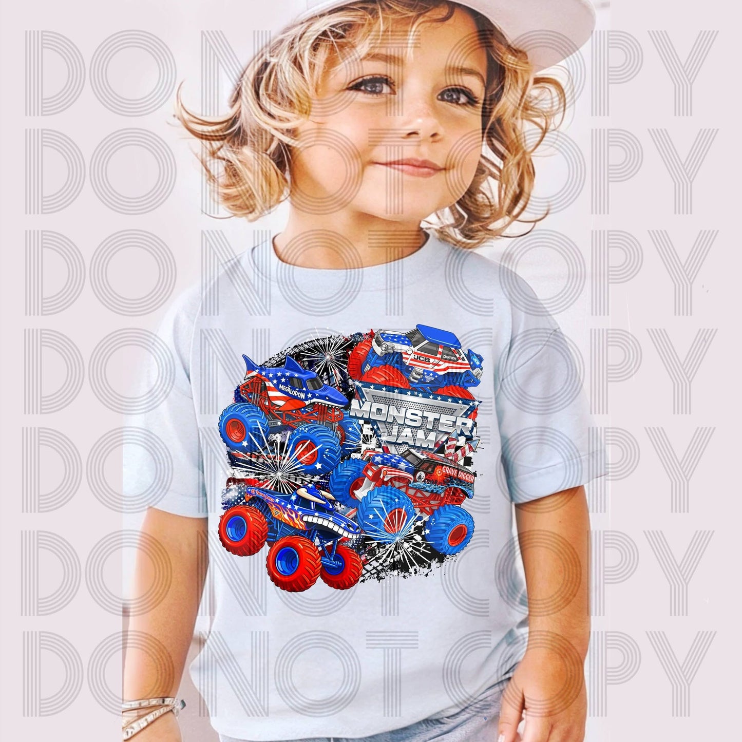 Exclusive Stars & Stripes Monster Jam - ADULT