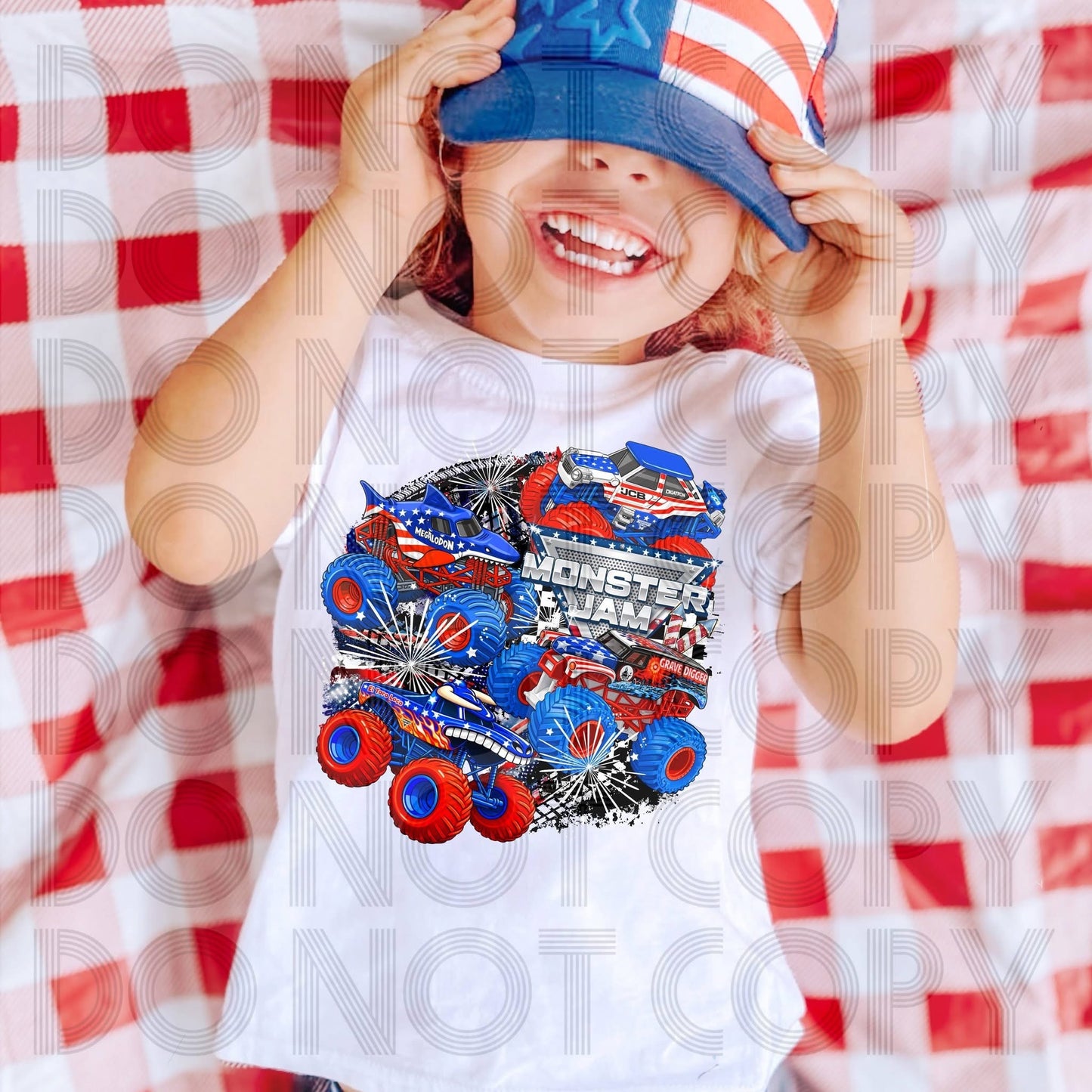 Exclusive Stars & Stripes Monster Jam - ADULT