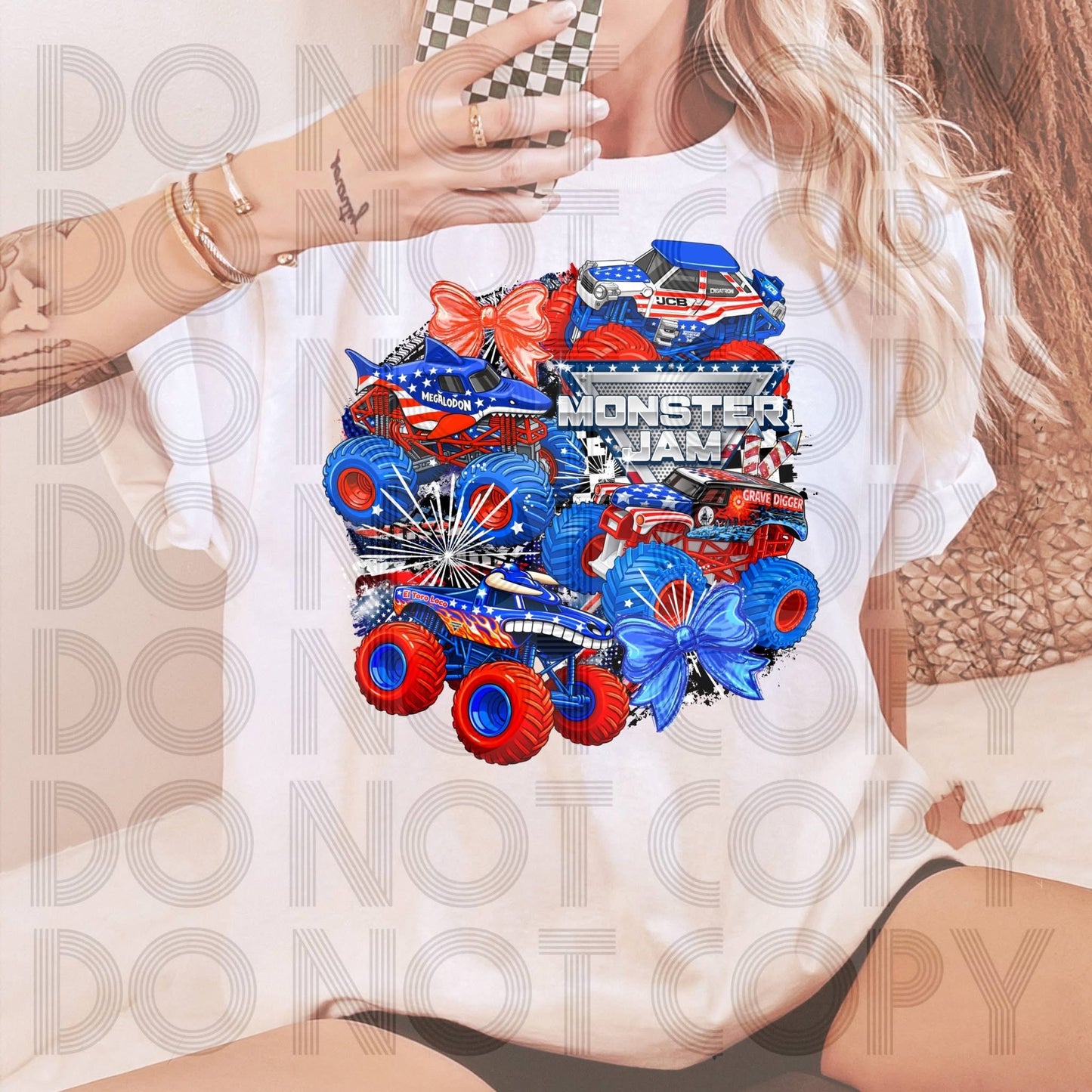 Exclusive Stars & Stripes Monster Jam - ADULT