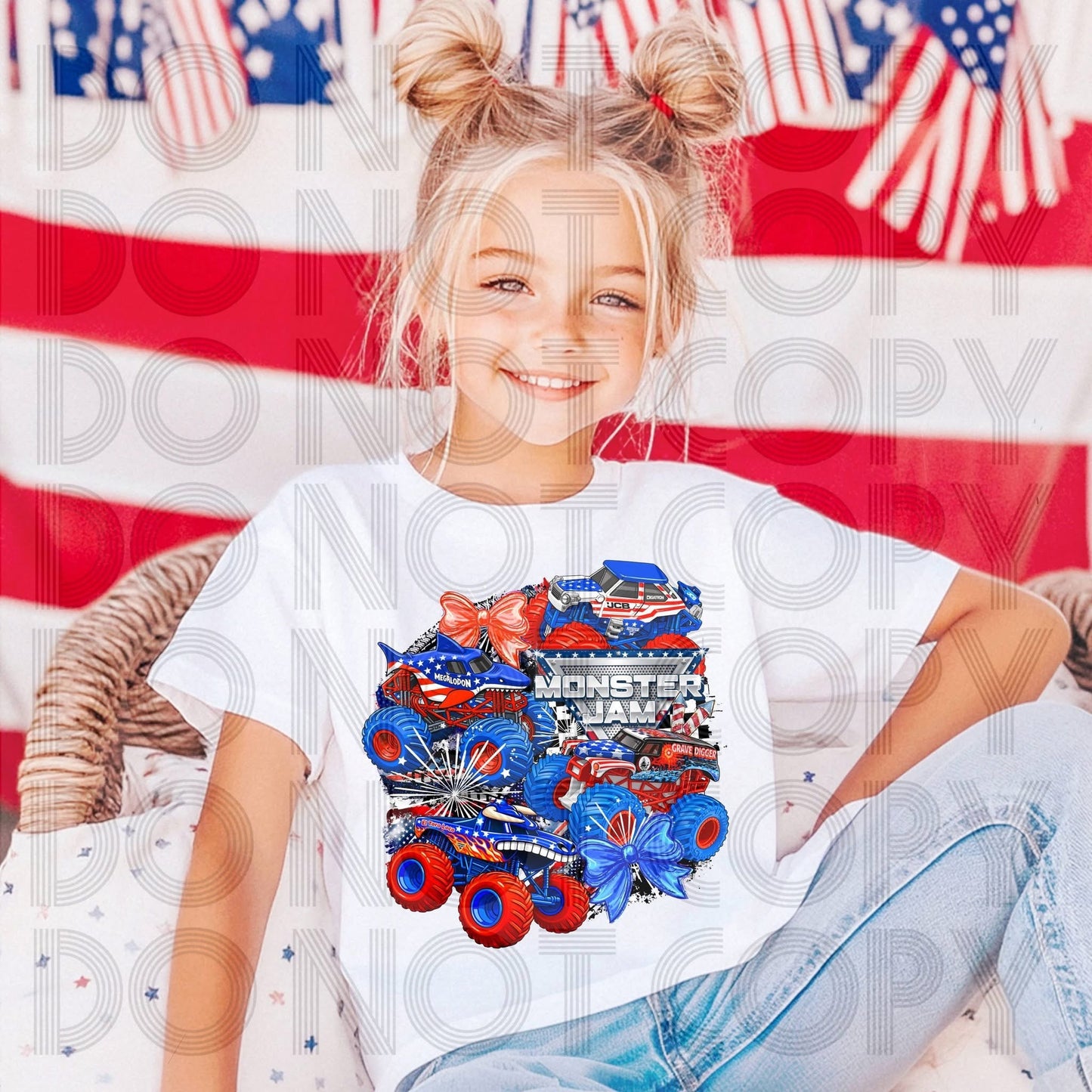 Exclusive Stars & Stripes Monster Jam - ADULT