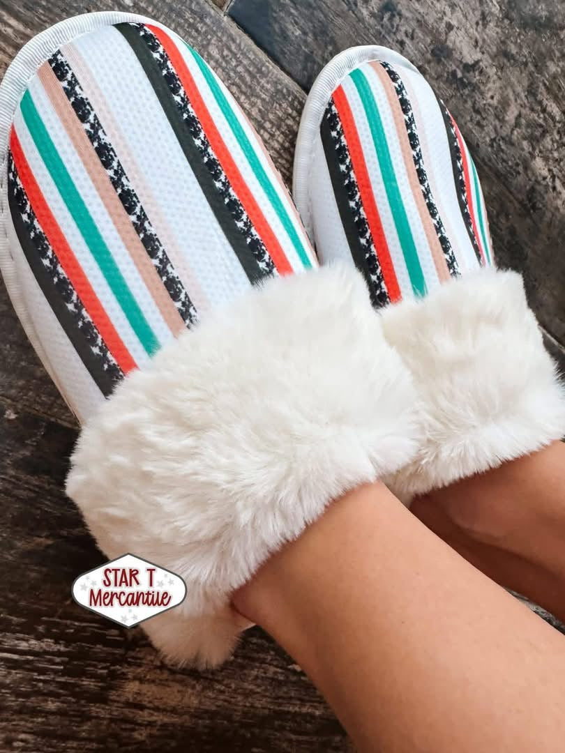 Custom Print Fuzzy Slippers