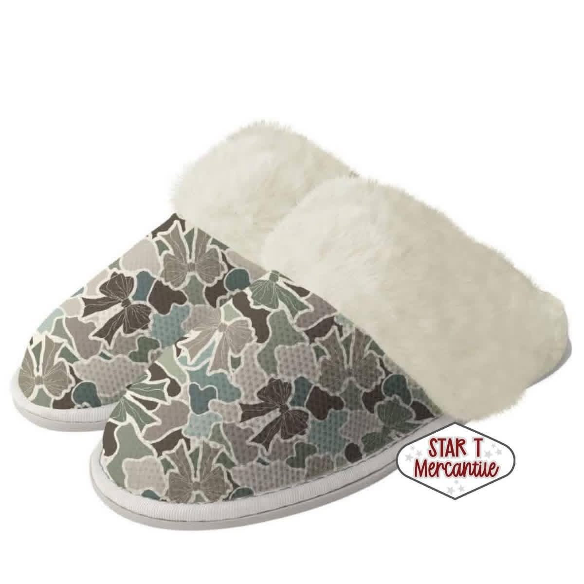 Custom Print Fuzzy Slippers