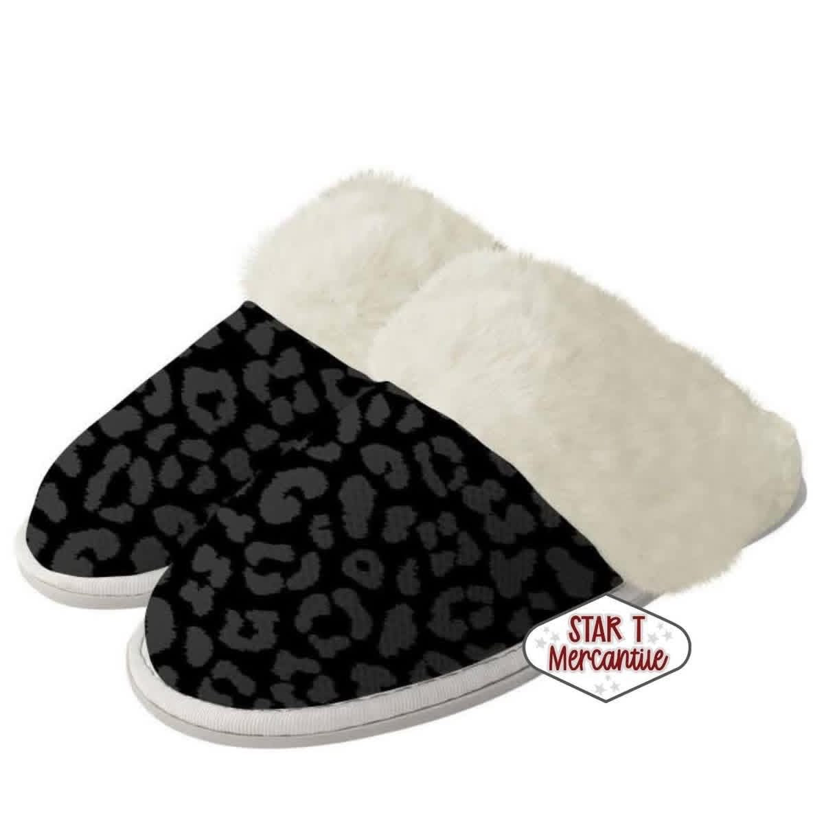 Custom Print Fuzzy Slippers