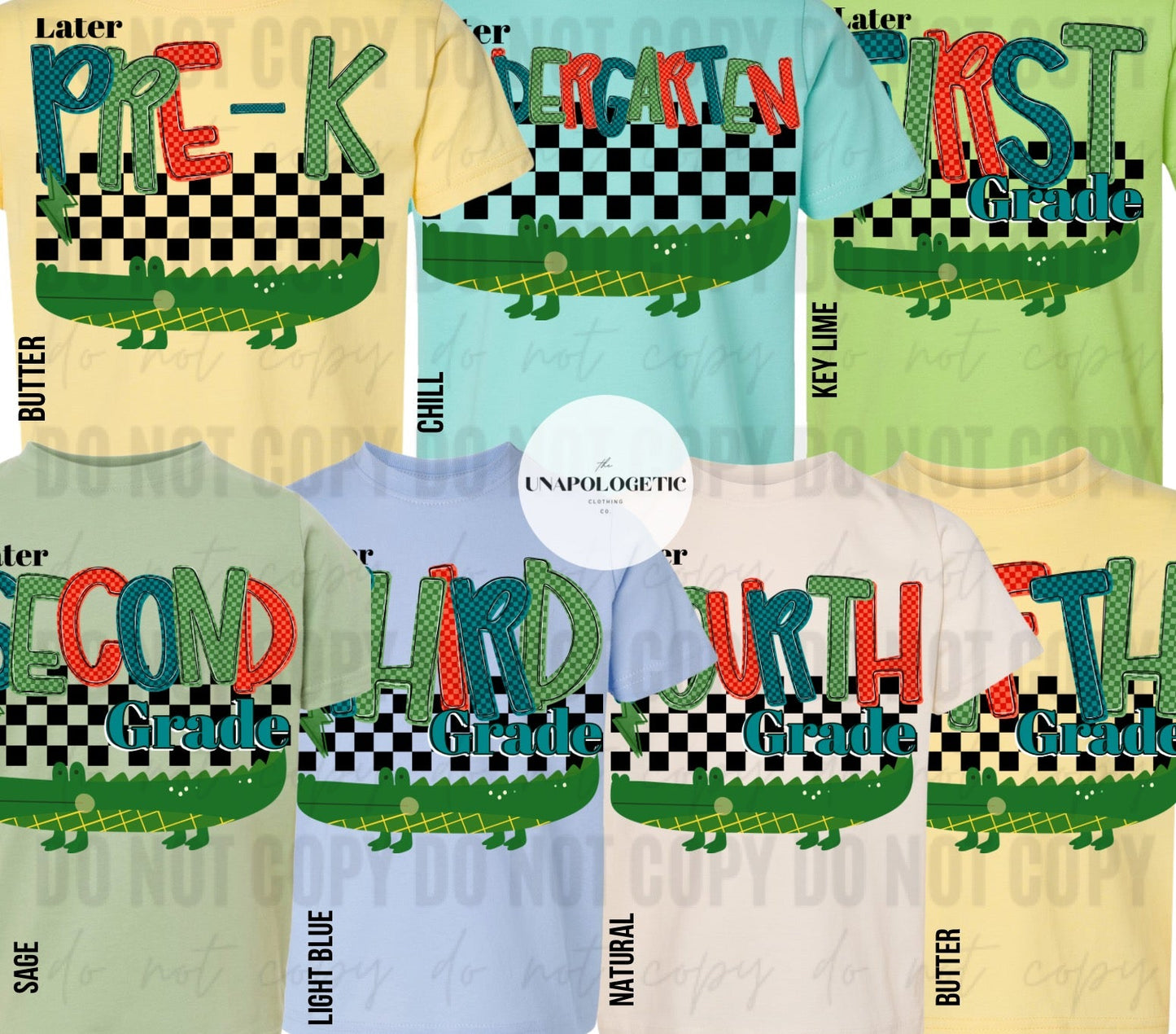 Checkered Later School Gator (Boy and Girl Version) - WS