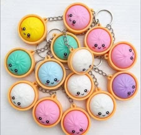 Mini dumpling keychain