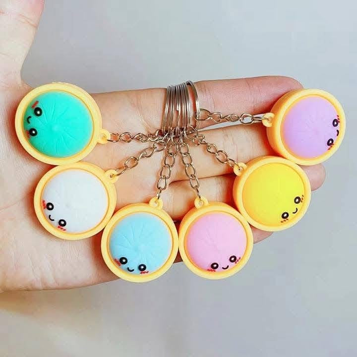 Mini dumpling keychain