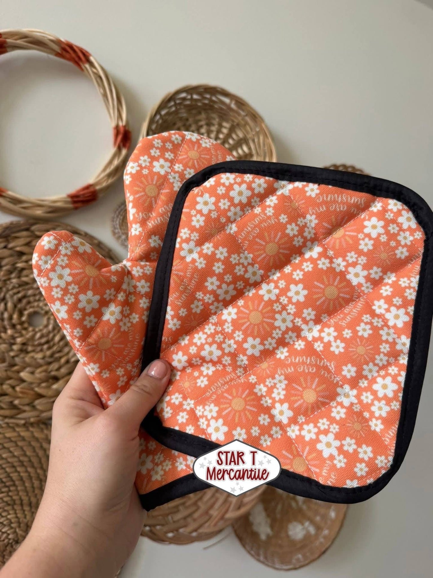 Custom Oven Mitt and Pot Holder