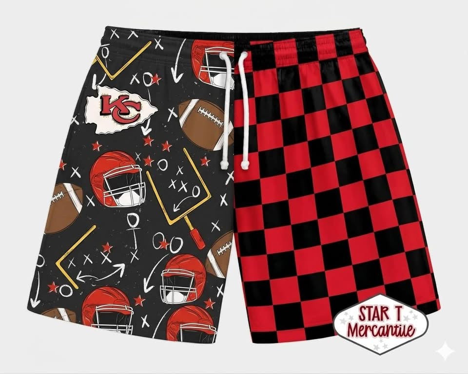 Custom split dad and me shorts
