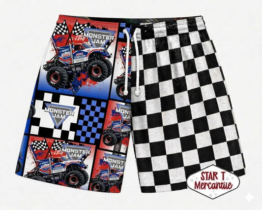 Custom split dad and me shorts