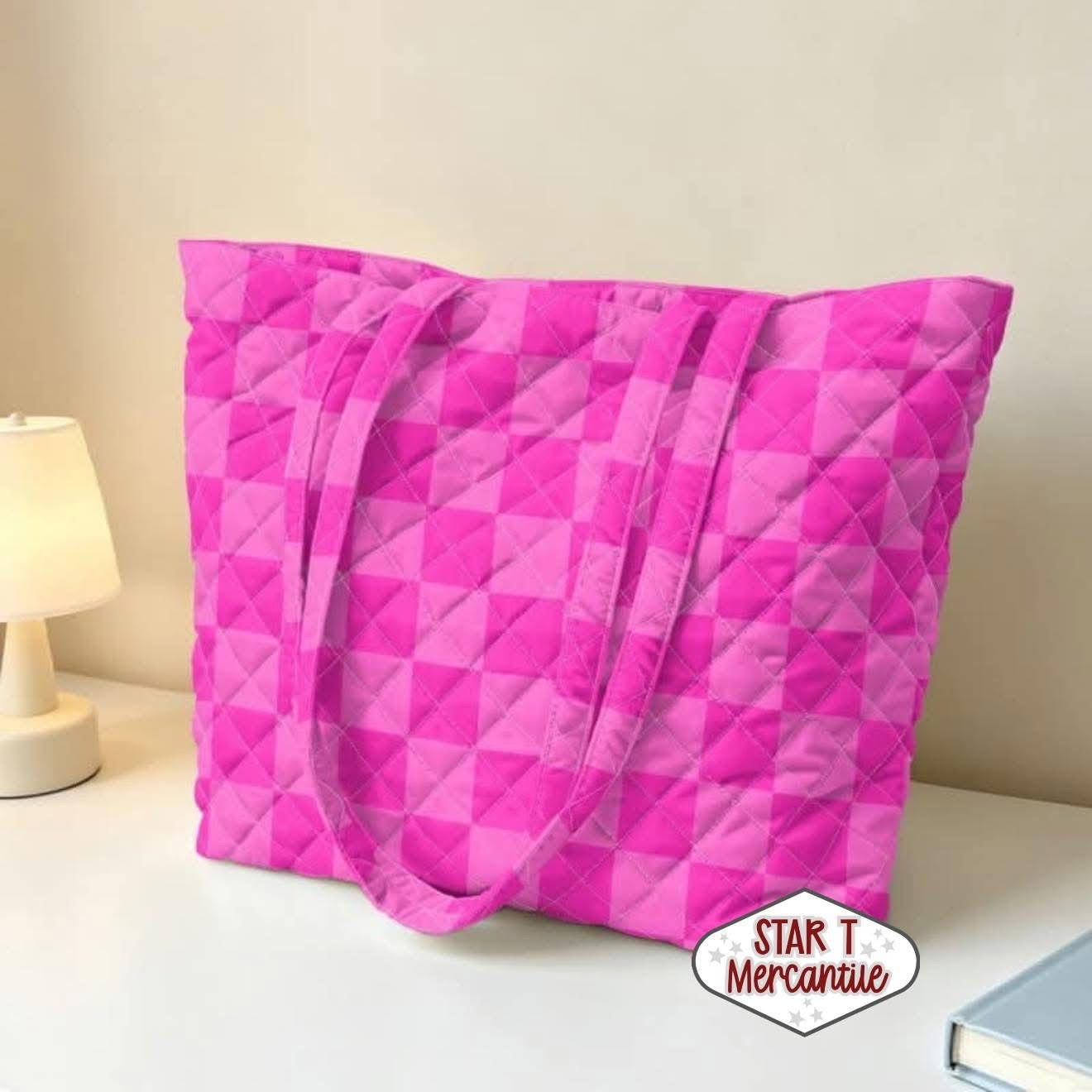 Custom Quilted Tote Bag