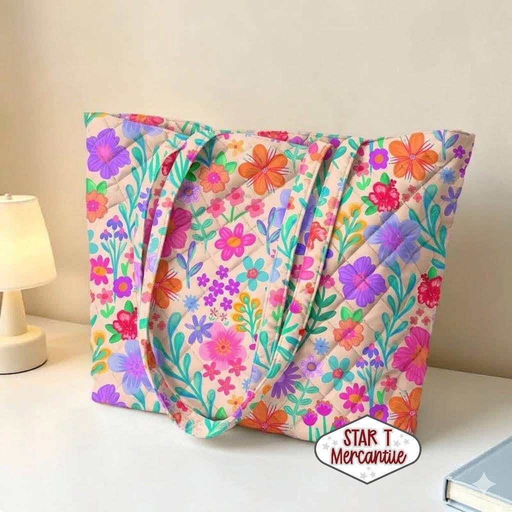 Custom Quilted Tote Bag