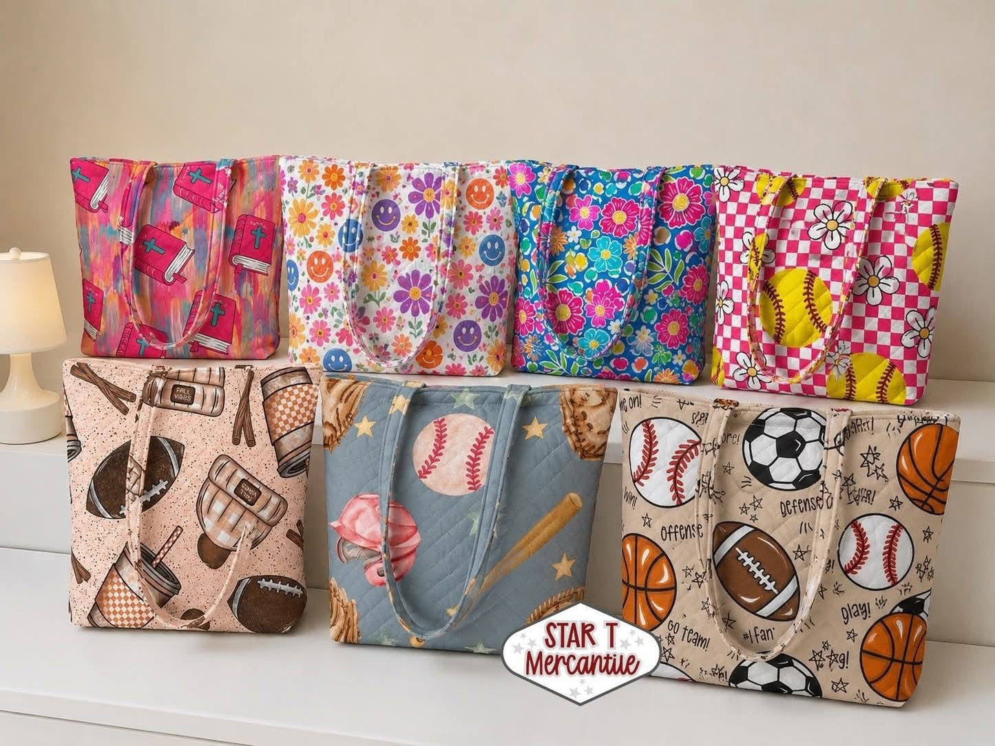 Custom Quilted Tote Bag