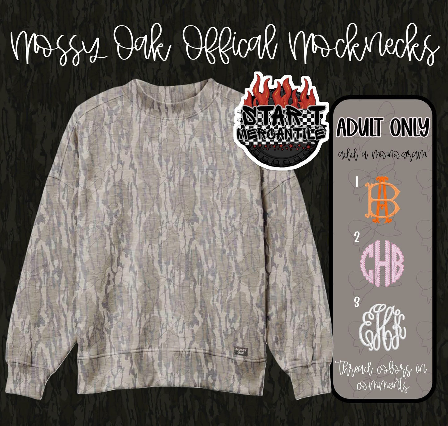 Authentic Mossy Oak Mockneck