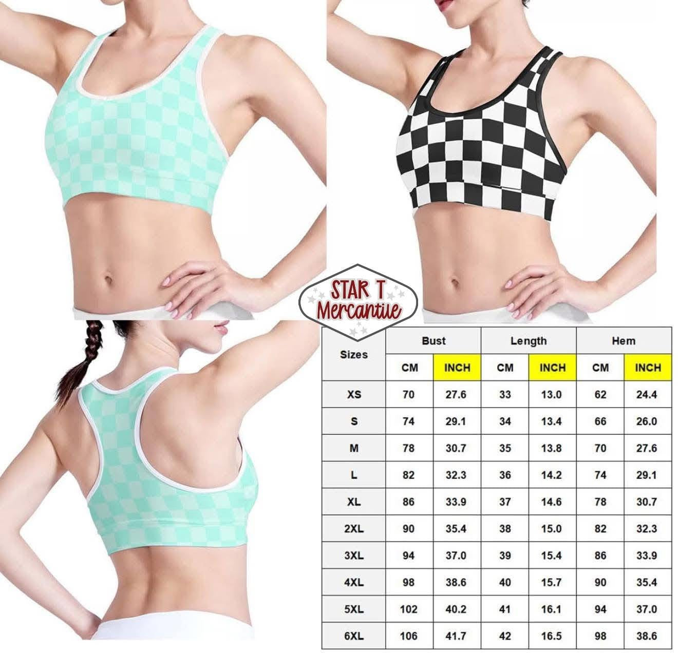 Custom Print Athletic Tank Bra