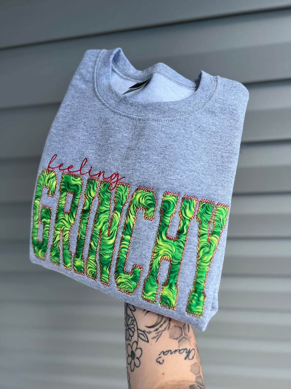 Feeling Grinchy- Embroidery