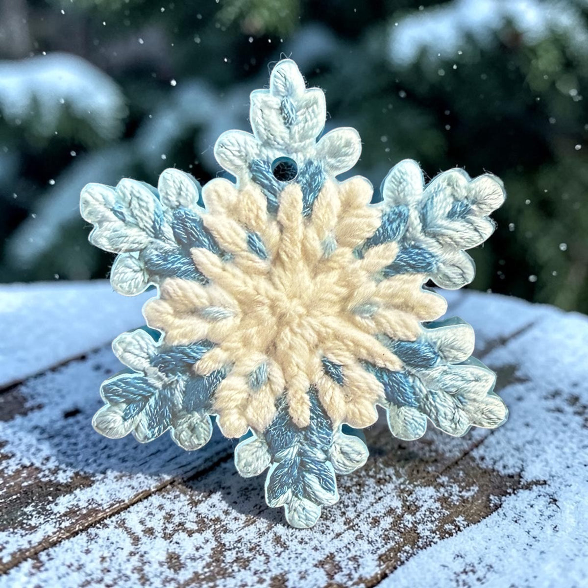 Snowflake Freshie