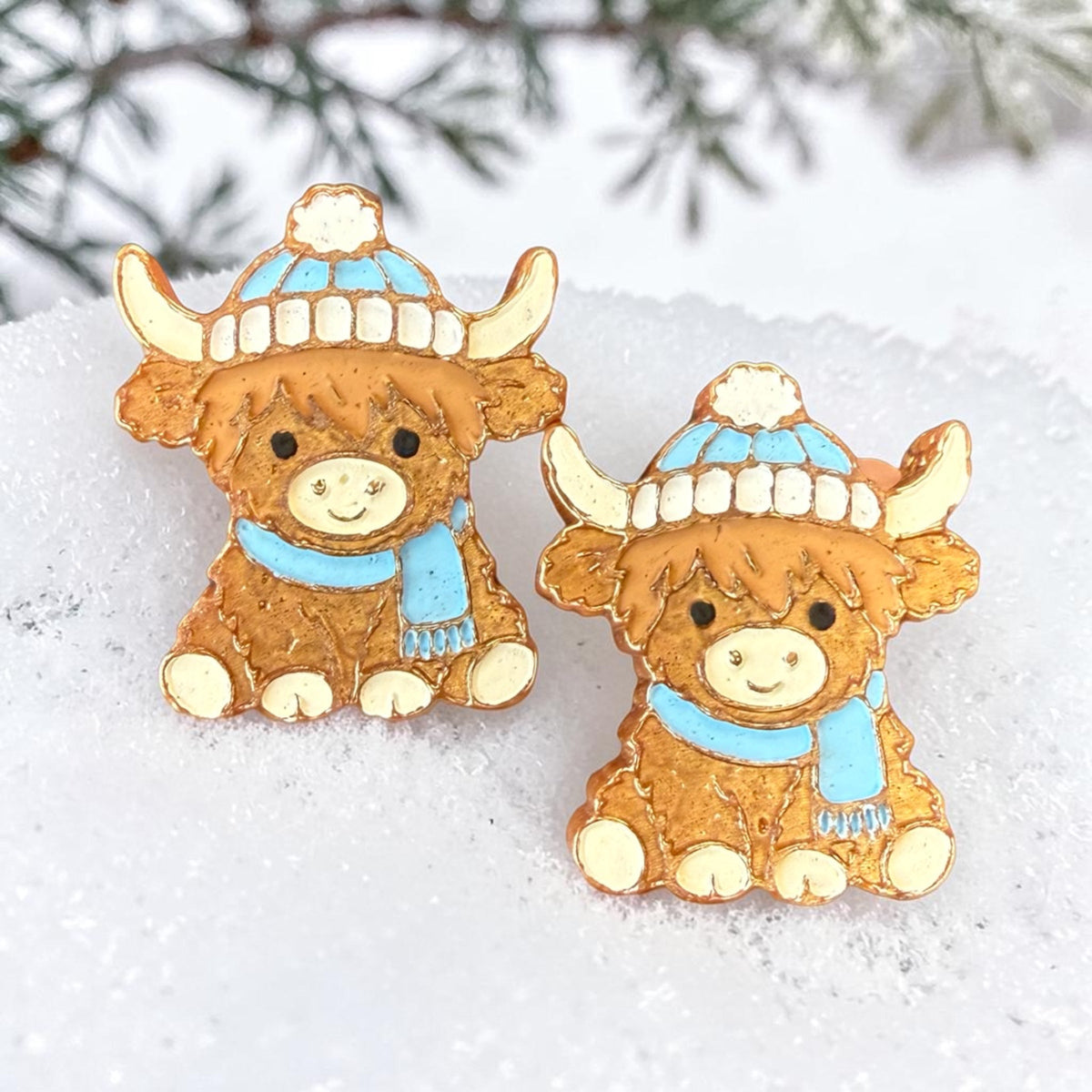 Winter Cow Vent Clips and Magnets