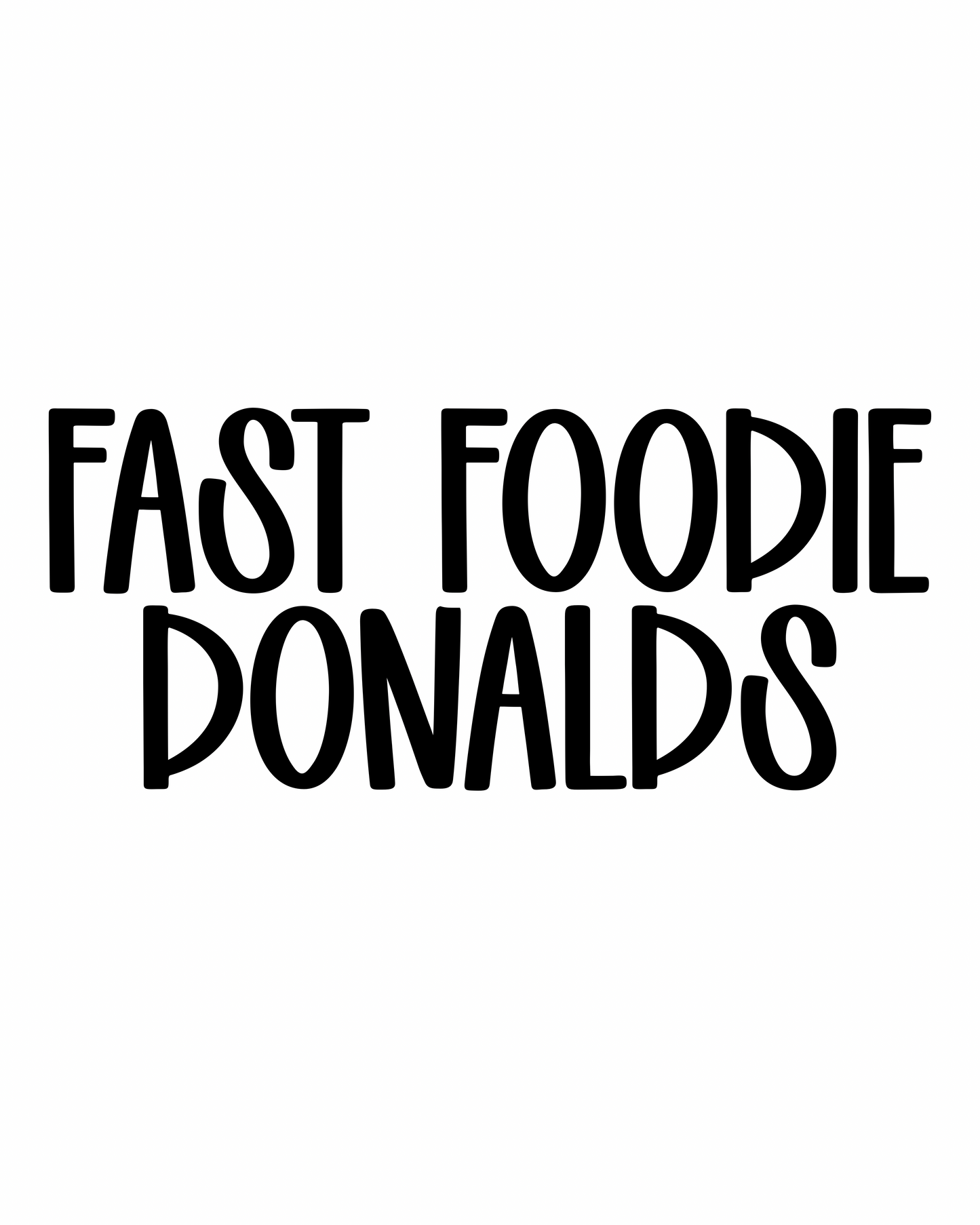 DONALDS | FAST FOODIE RERUN