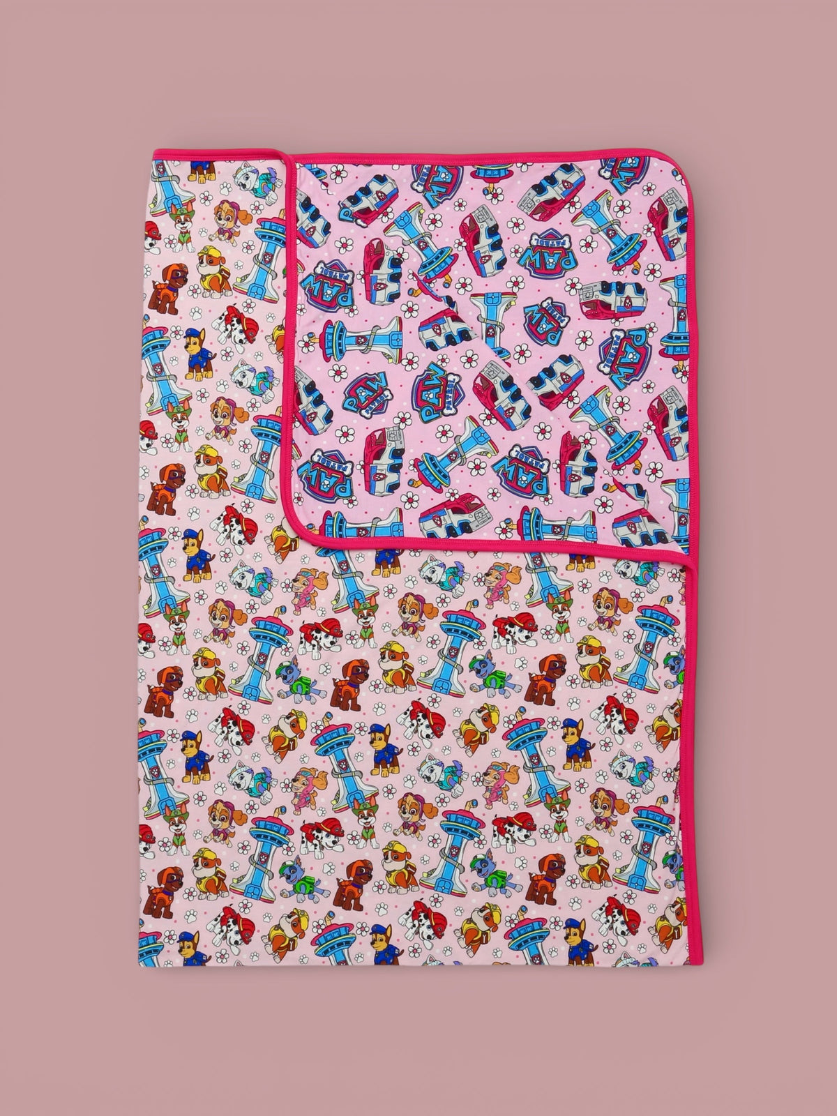 Call The Crew Pink Double Layer Blanket